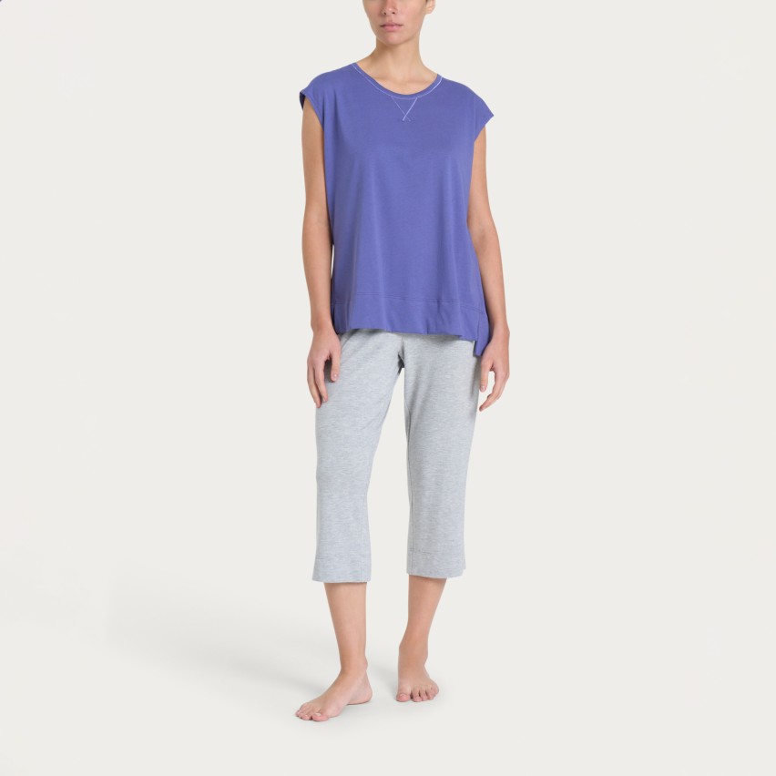Pigiama Donna 100% Cotone con pinocchietto Ragno DQ42NU