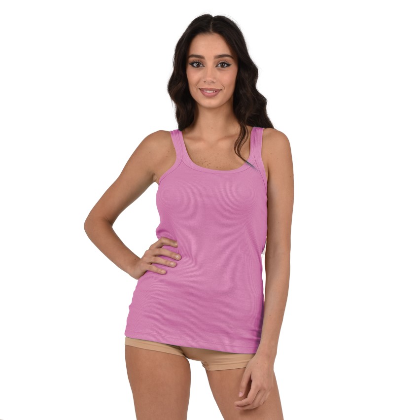 Canotta Jadea Jessica a costina 100% cotone