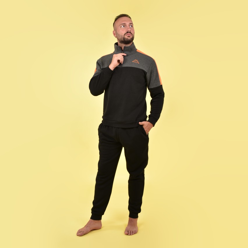 Tuta uomo misure calibrate sportiva Kappa nero KMW22163 