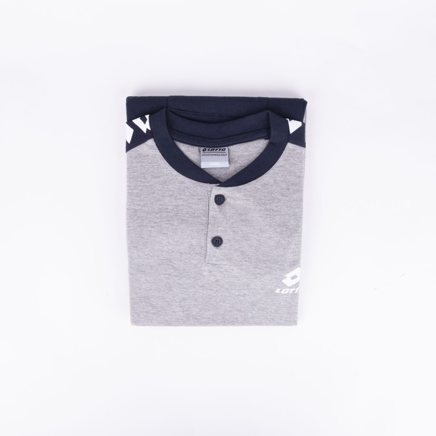 Pigiama ragazzo Lotto LP8029 corto cotone grigio melange