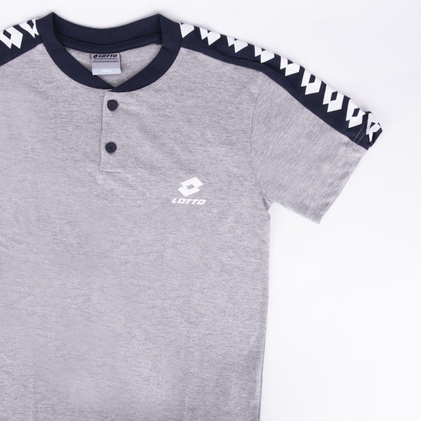 Pigiama ragazzo Lotto LP8029 corto cotone grigio melange