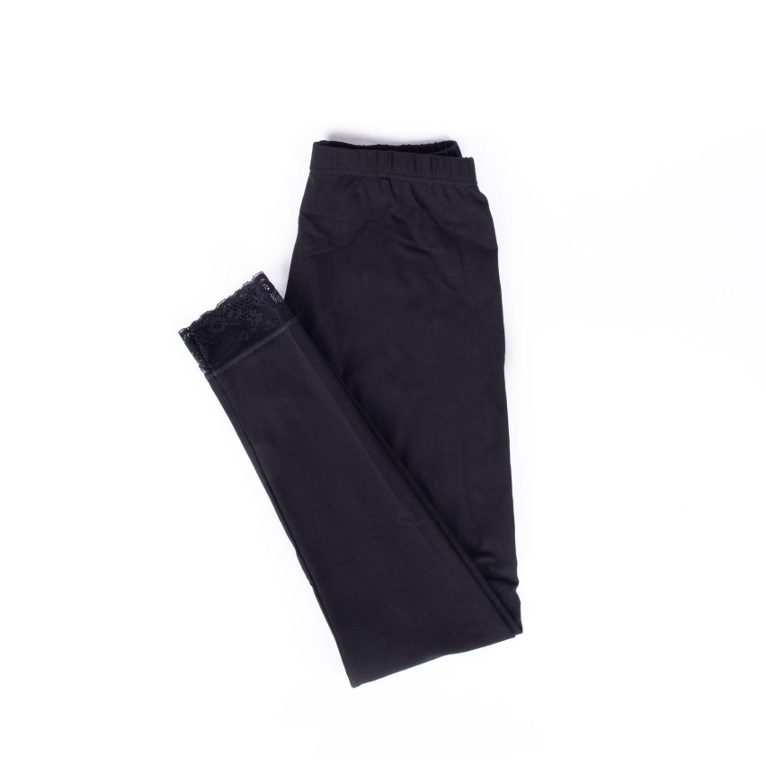 Leggings da donna Rossoporpora ED150 lungo con pizzo