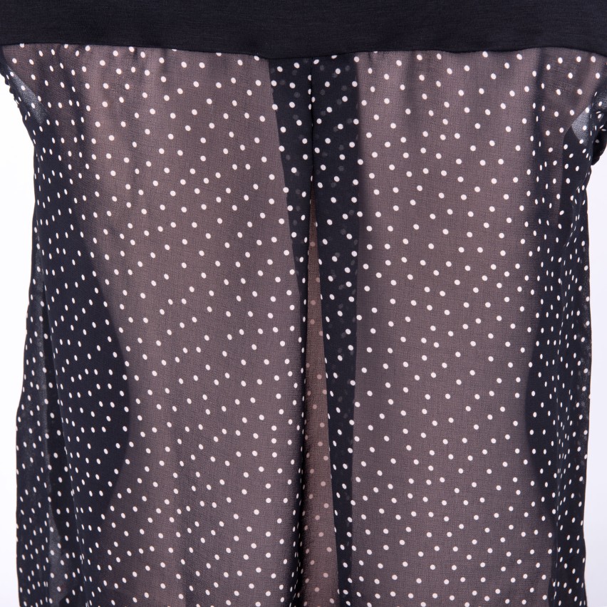 Canotta donna Jadea 4161 Var.2 viscosa nera pois