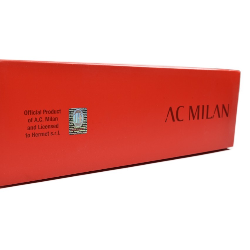 Accappatoio Premium MILAN Ufficiale in microspugna con Cappuccio e Cintura