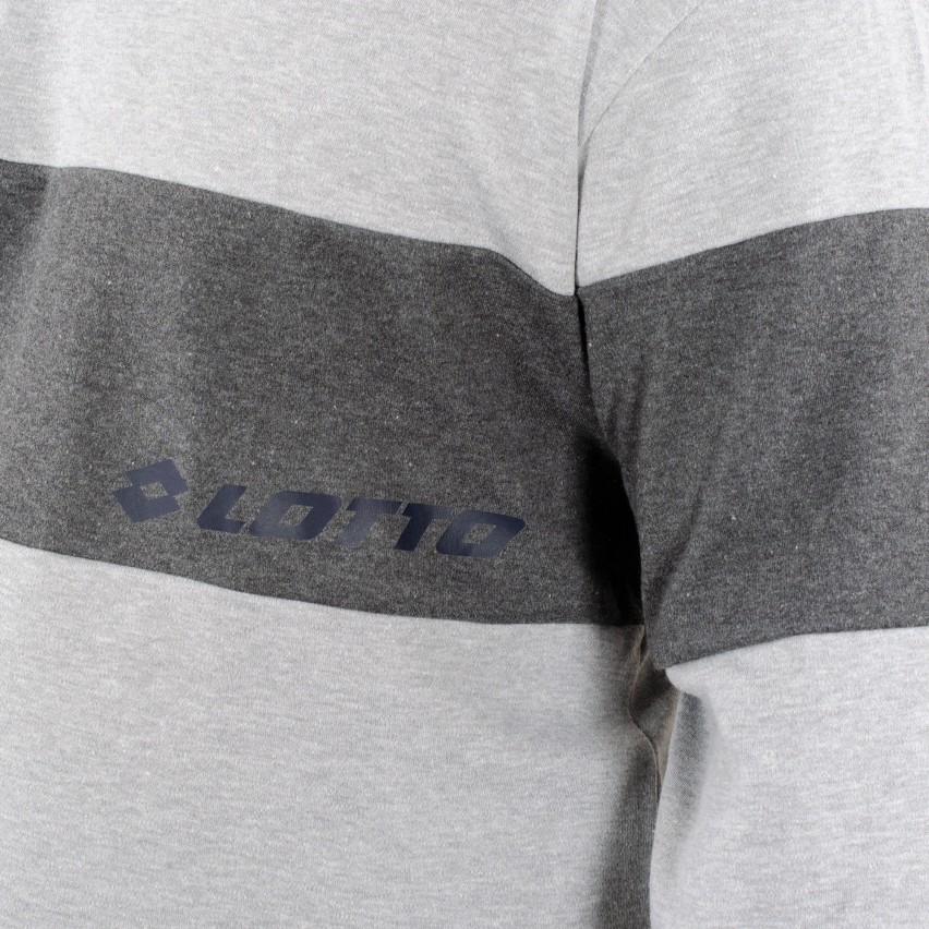 Pigiama uomo Lotto LP4066 in caldo cotone con polsini grigio