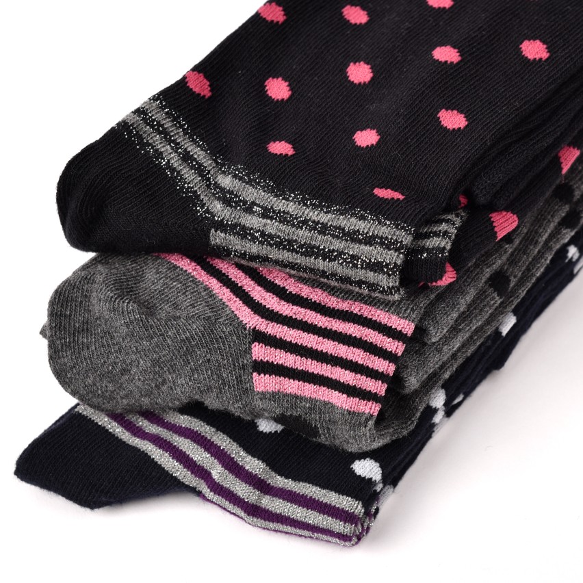 Calze lunghe gambaletto caldo cotone Meritex 6584A 3 paia