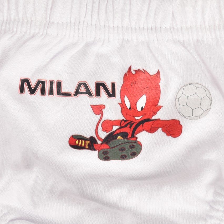 Slip AC Milan Prodotto Ufficiale bimbo MI13504 in 100% cotone 3pz
