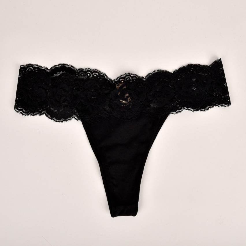 Brasiliana Love And Bra Fiammetta con pizzo floreale nero