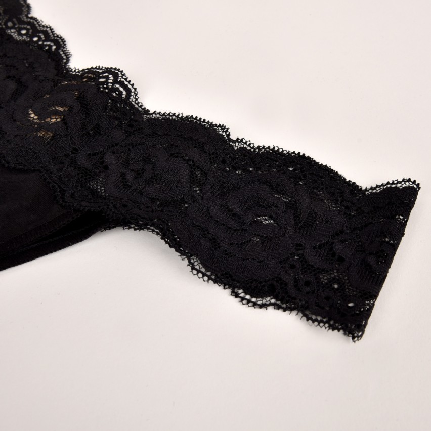 Brasiliana Love And Bra Fiammetta con pizzo floreale nero