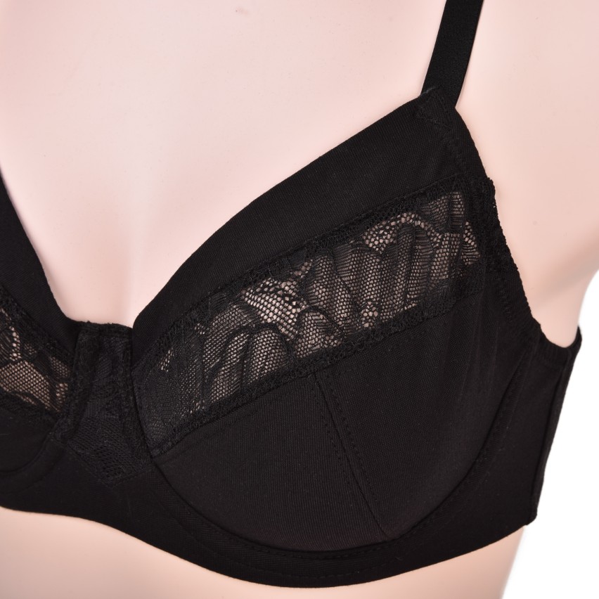 Reggiseno con ferretto Cotonella ADB20 cotone elasticizzato con pizzo