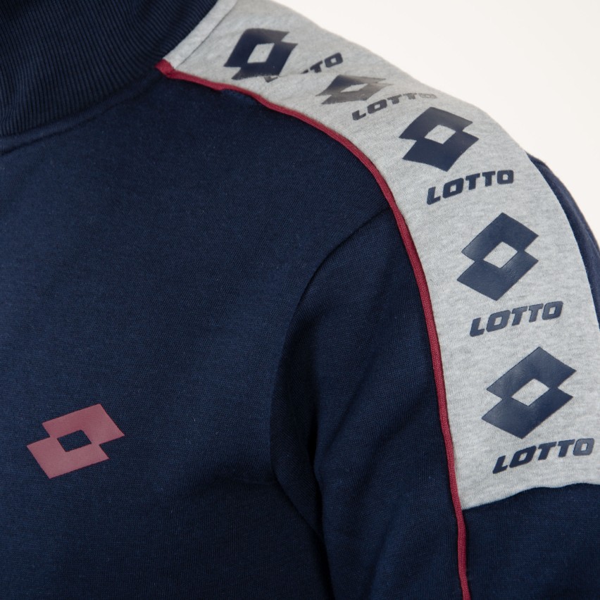 Tuta uomo Lotto LA4006 aperto invernale felpato blu