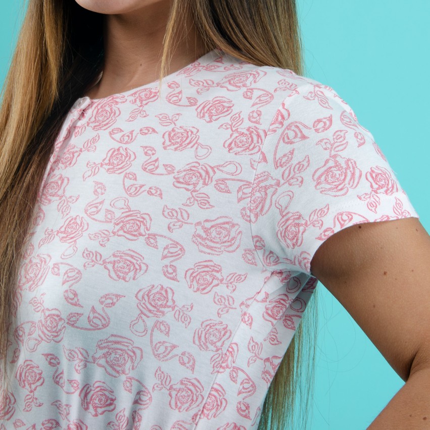 Pigiama donna estivo corto Il Granchio cotone GP5006 rosa