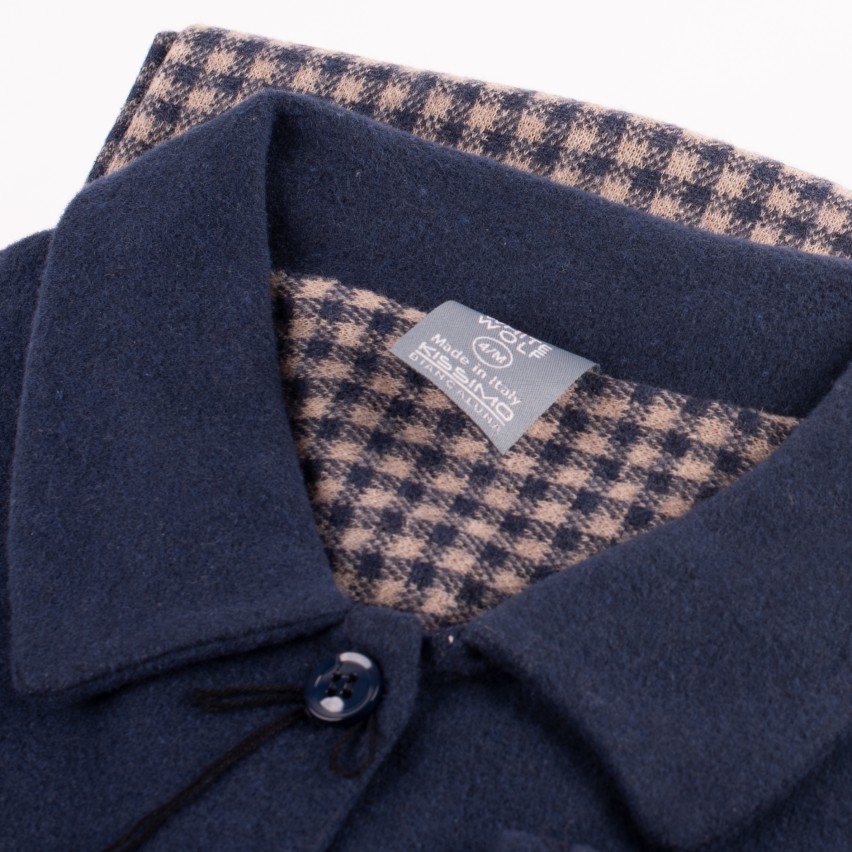 Pigiama uomo invernale a giacca Biancaluna U1523 blu