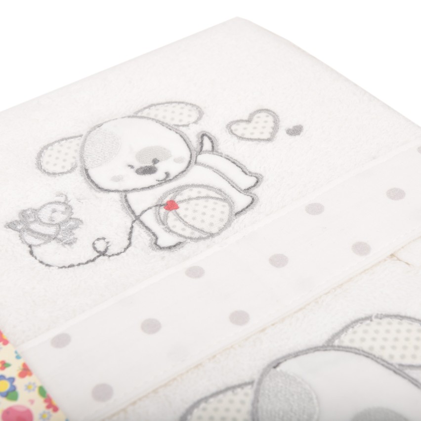 Asciugamani coppia viso + ospite bimbo cotone Vingi Polly