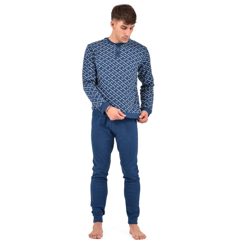 Pigiama uomo in caldo cotone Ambro U8002.23