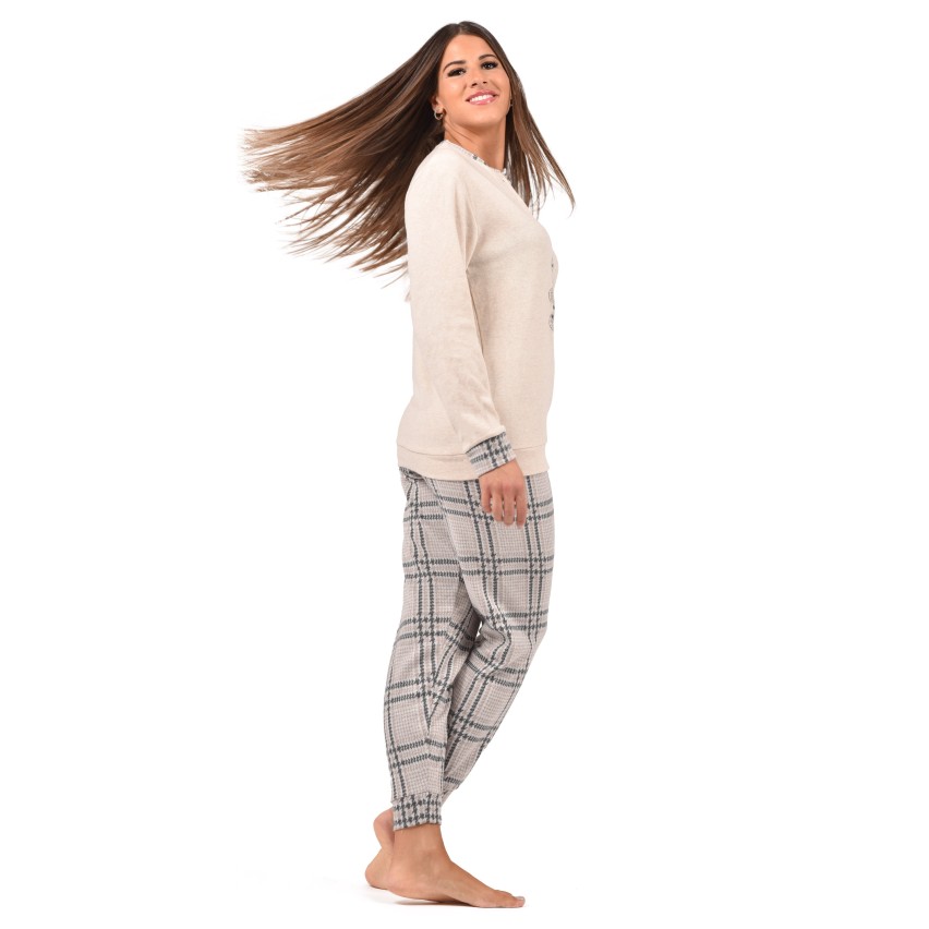 Pigiama donna in punto milano orsacchiotto Karel SE5306