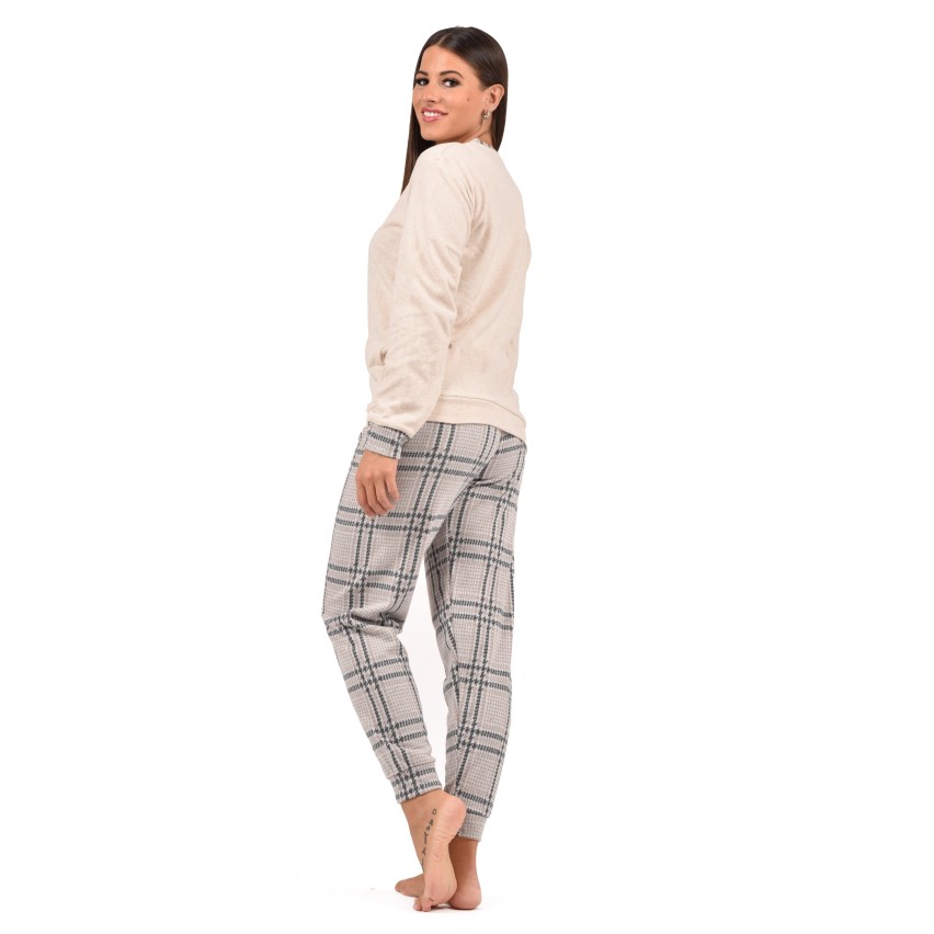 Pigiama donna in punto milano orsacchiotto Karel SE5306