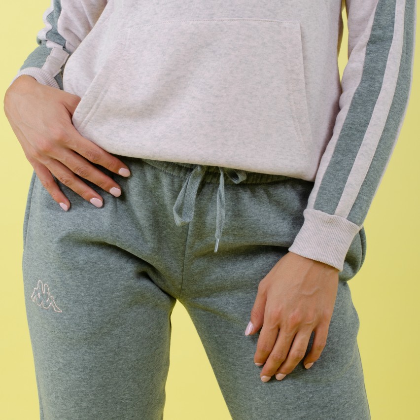 Tuta donna felpata sportiva Kappa KWW22253 rosa