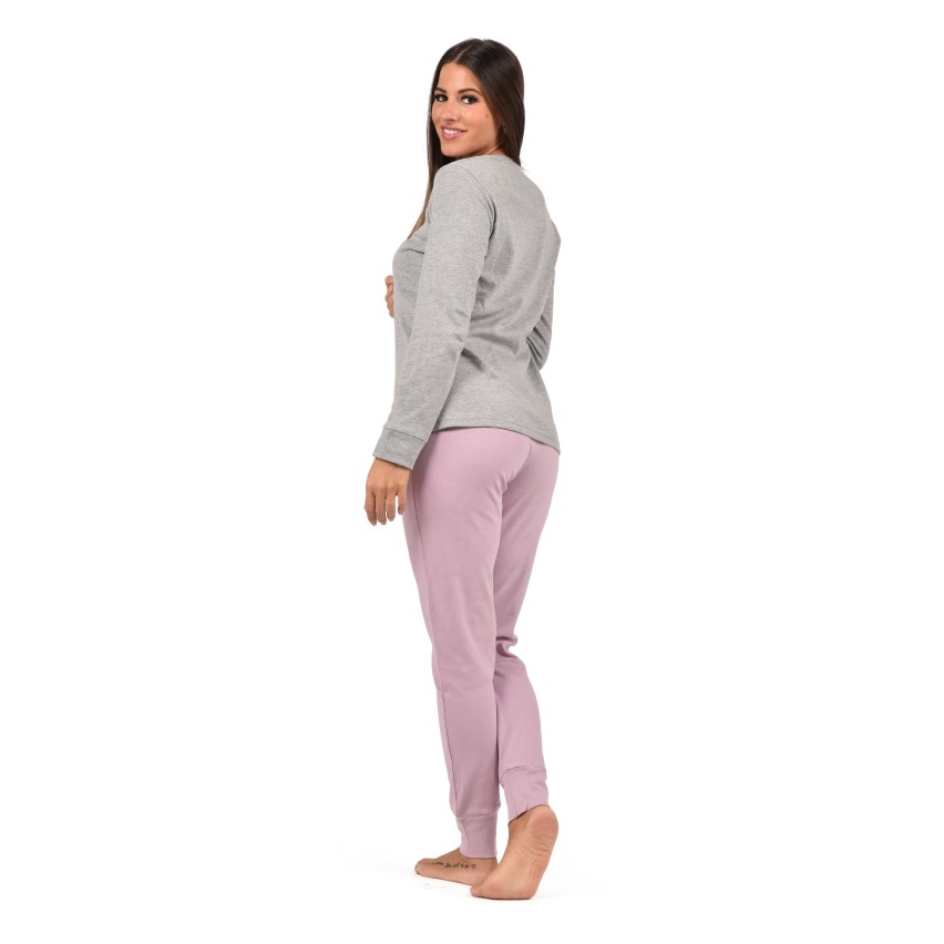 Pigiama donna serafino caldo cotone Infiore GSO1450