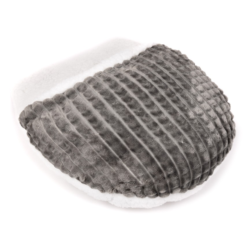 Cuscino pantofolona scaldapiedi GRIGIO Preziosa 0017 caldo morbido-Unica