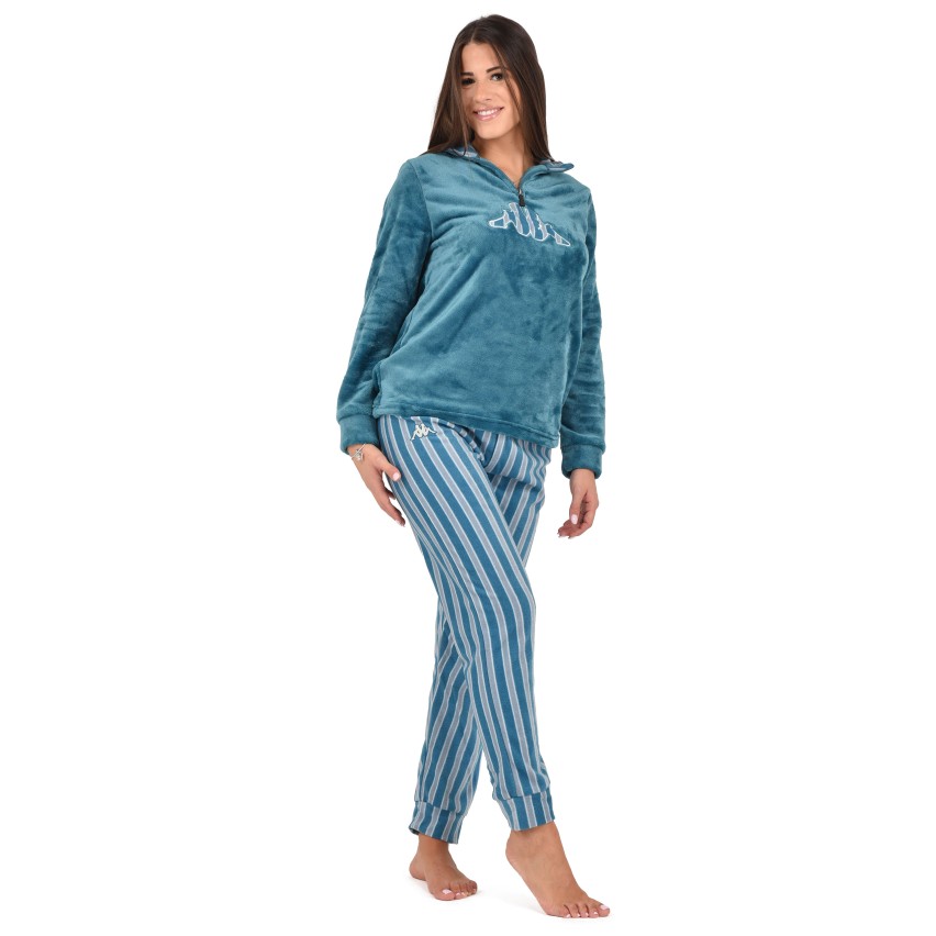 Pigiama donna invernale Kappa KWW23050 in pile