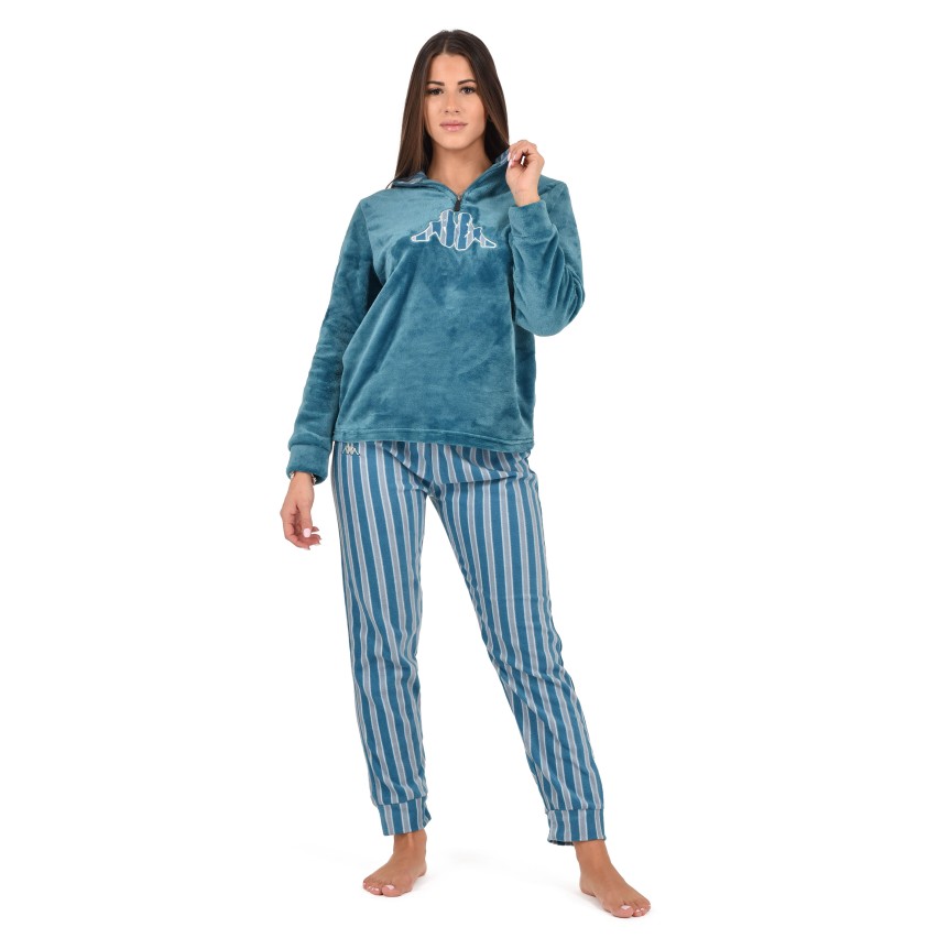 Pigiama donna invernale Kappa KWW23050 in pile