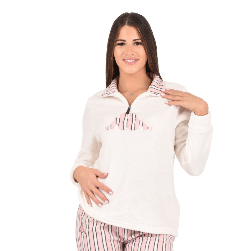 Pigiama donna invernale Kappa KWW23050 in pile