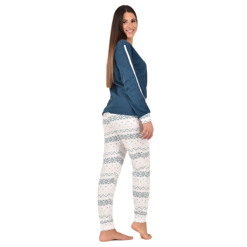 Pigiama donna Cippi 2282-W23 caldo cotone cuori