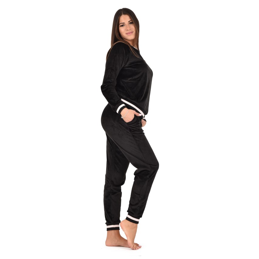 Pigiama donna Cippi 2314-W23 invernale stile tuta ciniglia