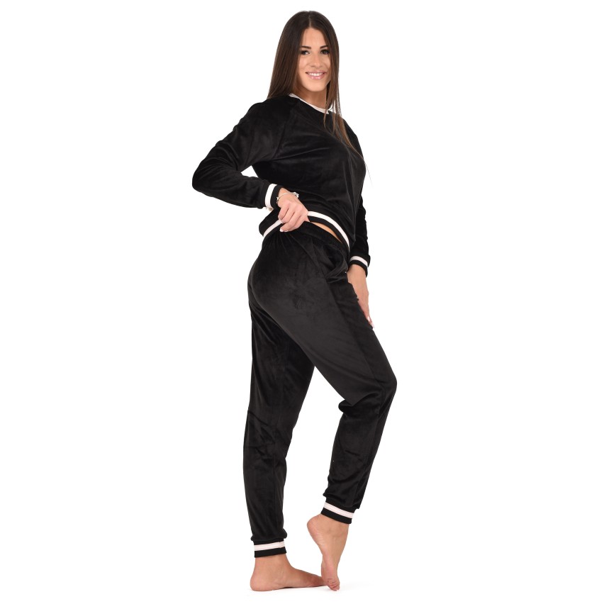 Pigiama donna Cippi 2314-W23 invernale stile tuta ciniglia