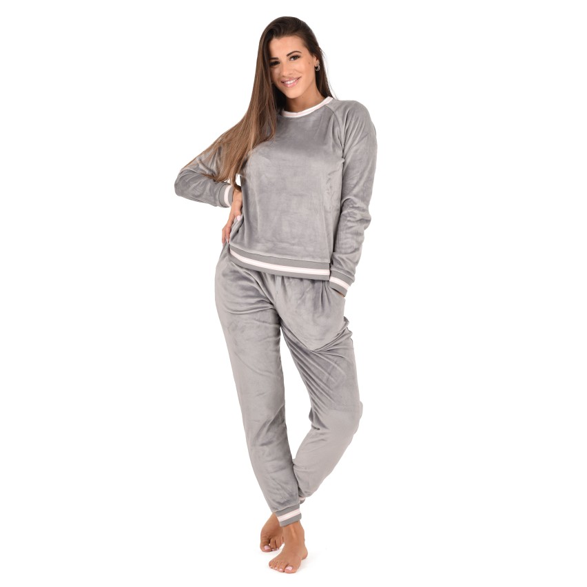 Pigiama donna Cippi 2314-W23 invernale stile tuta ciniglia