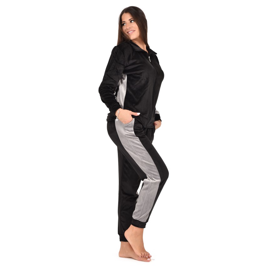 Pigiama donna Cippi 2313-W23 invernale stile tuta ciniglia