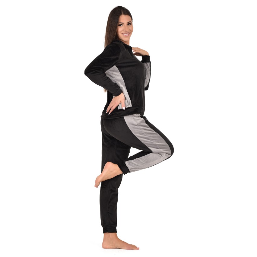 Pigiama donna Cippi 2313-W23 invernale stile tuta ciniglia