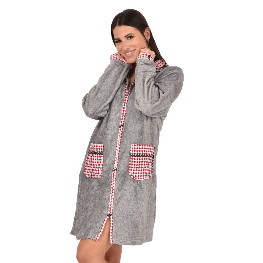 Vestaglia donna con zip coral karelpiù KF5226