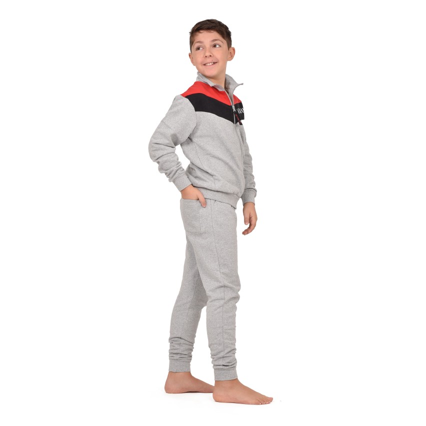 Pigiama stile tuta felpato ufficiale AC Milan Bambino F20 1025