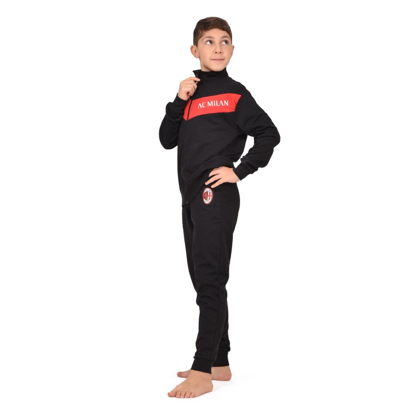 Pigiama stile tuta felpato ufficiale AC Milan Bambino F20 1025