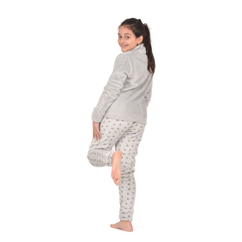 Pigiama bimba ragazza in caldo coral a collo alto Irge SD145