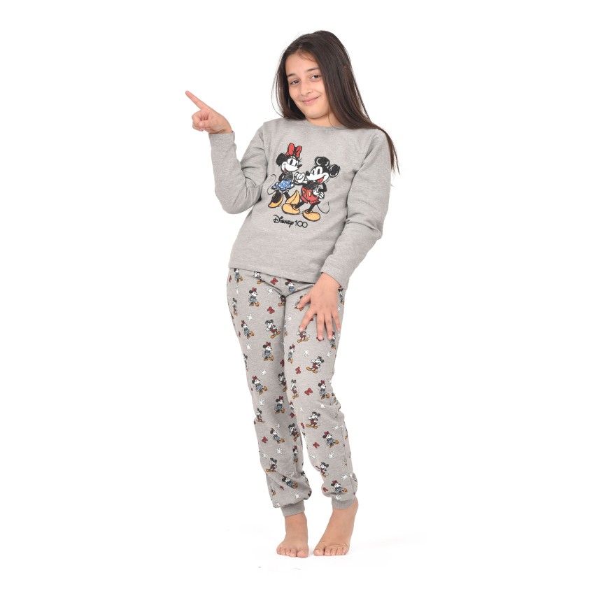 Pigiama bambina Disney topolino minnie 60627 caldo cotone