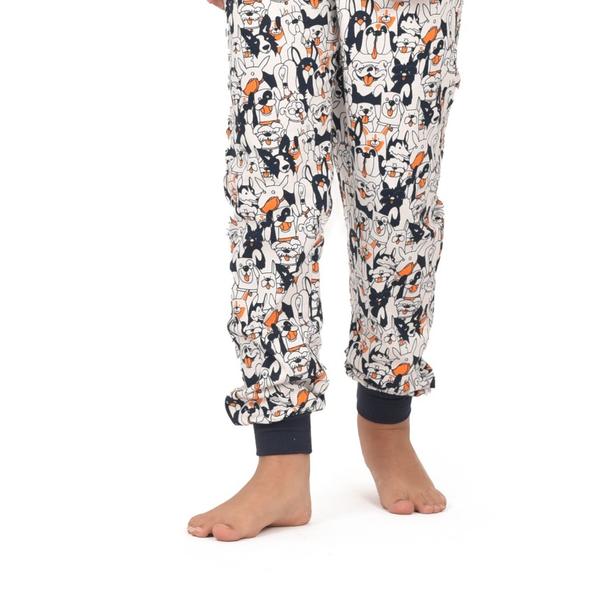 Pigiama bambino cagnolini blu Admas caldo cotone 60887