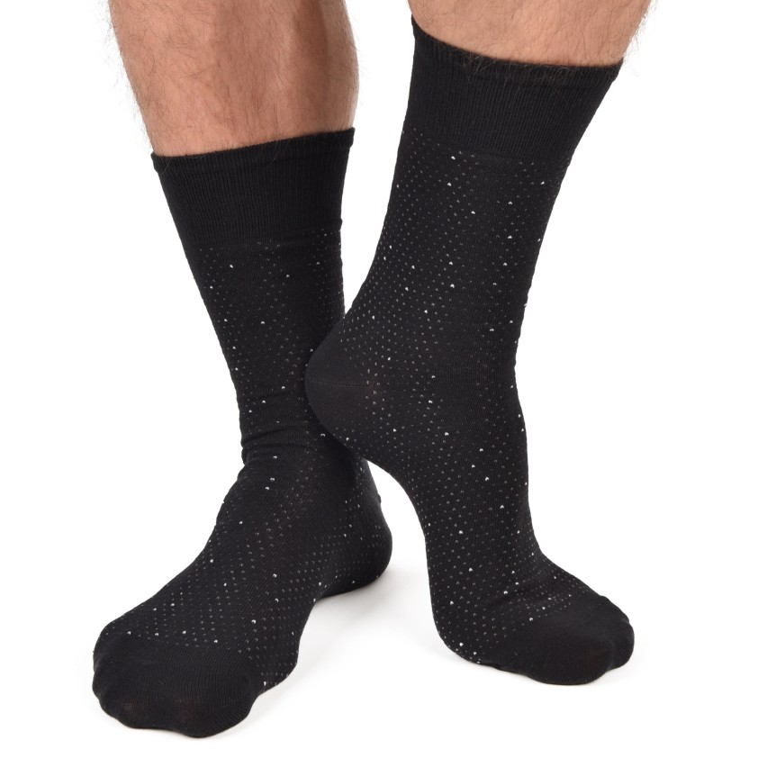 Calze corte assortite caldo cotone Meritex 1249 fantasia 6 paia 