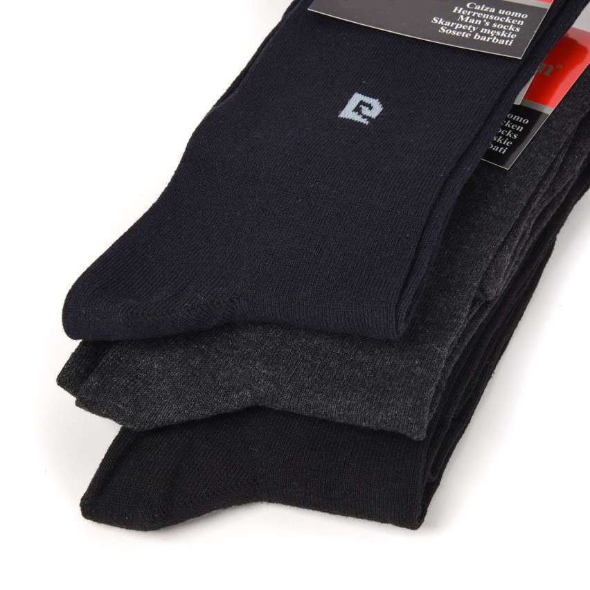Calze da uomo in caldo cotone corte Pierre Cardin 3 paia