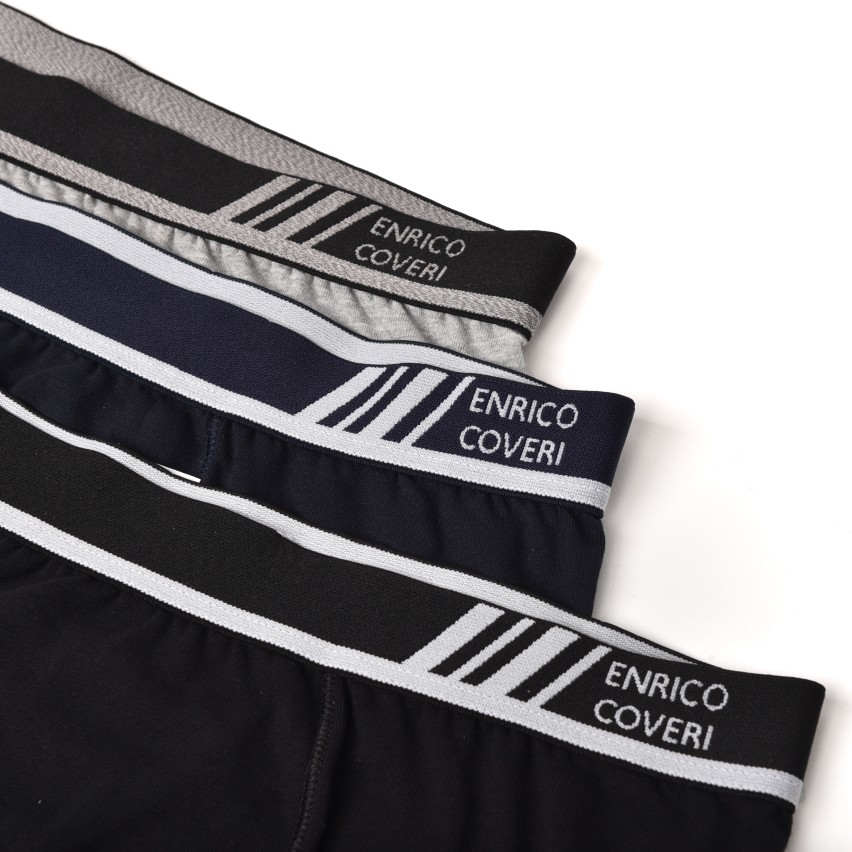 Boxer uomo Enrico Coveri EB1240 in cotone elasticizzato 3 pz
