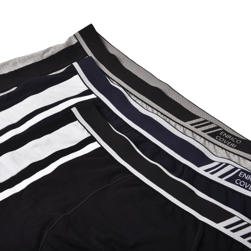 Boxer uomo Enrico Coveri EB1240 in cotone elasticizzato 3 pz
