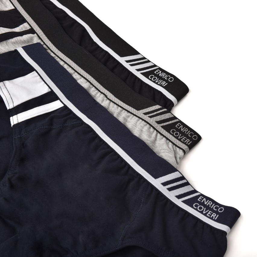 Slip uomo Enrico Coveri ES1240 in cotone elasticizzato 