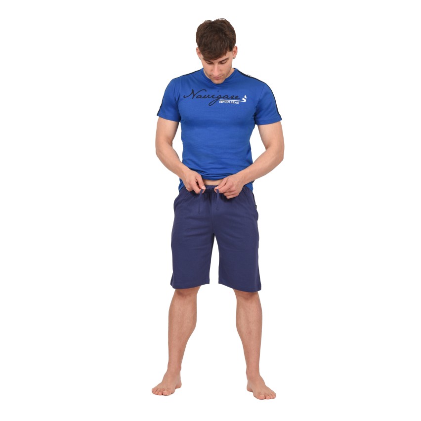 Pigiama uomo estivo t-shirt + pantaloncino Navigare B2141662