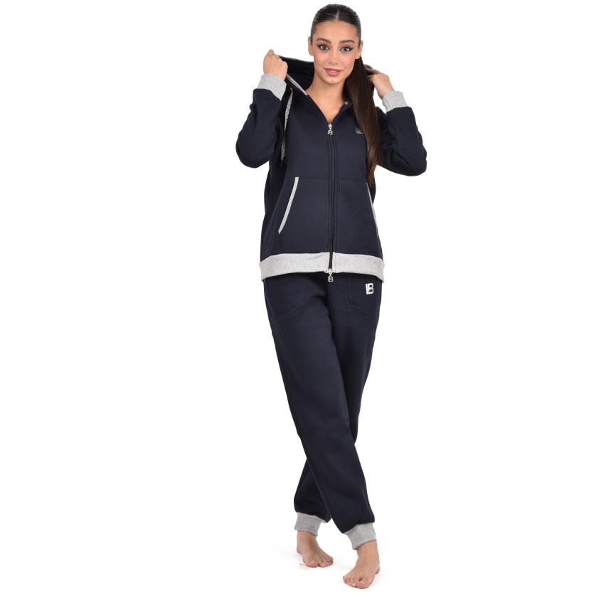 Tuta donna felpata navy Laura Biagiotti BOS 96580S 