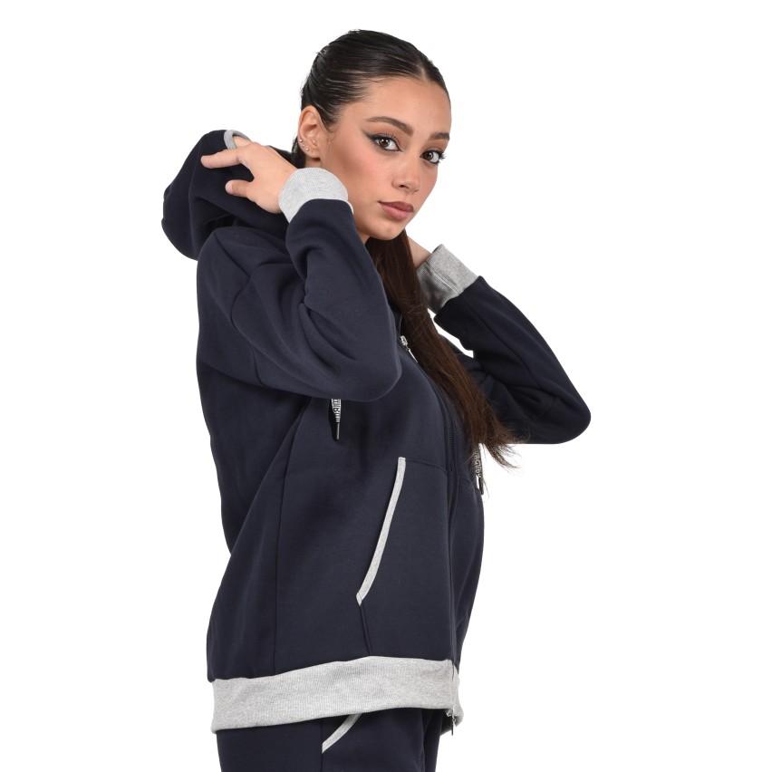 Tuta donna felpata navy Laura Biagiotti BOS 96580S 