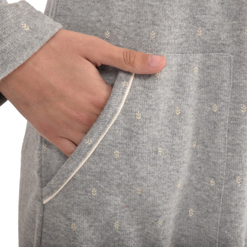 Giacca da camera vestaglia donna punto milano Cippi 4970 grigio 