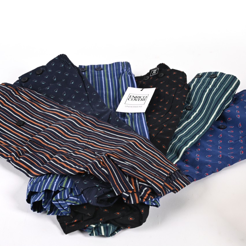 Boxer uomo fantasia assortiti cotone Enrico Coveri 6 pz