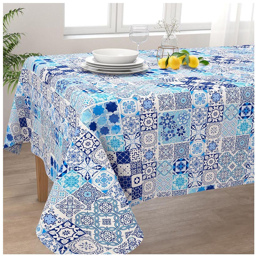 Tovaglia tavola Irge 100% cotone fantasia Alba Elba